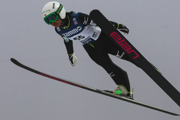24.11.2012, Lillehammer, Norway (NOR): Sara Takanashi (JPN), Elan - FIS world cup ski jumping ladies, individual HS100, Lillehammer (NOR). www.nordicfocus.com. © Laiho/NordicFocus. Every downloaded picture is fee-liable. NordicFocus