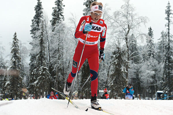 25.11.2012, Gaellivare, Sweden (SWE): Therese Johaug (NOR)- FIS world cup cross-country, 4x5km women, Gaellivare (SWE). www.nordicfocus.com. © Felgenhauer/NordicFocus. Every downloaded picture is fee-liable. NordicFocus