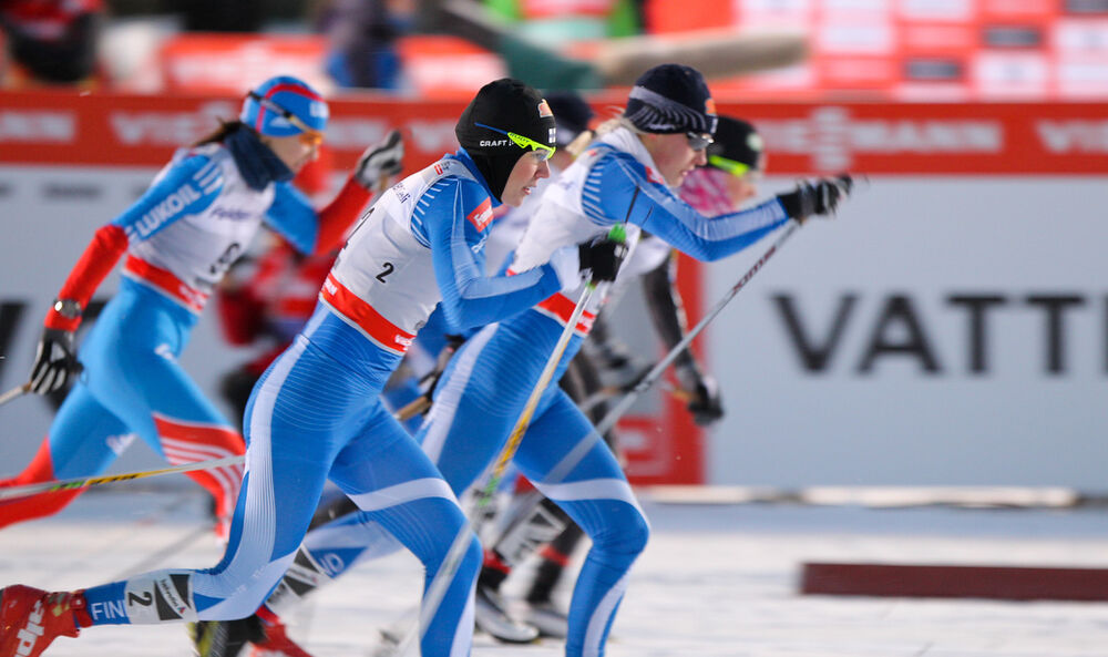 30.11.2012, Kuusamo, Finland (FIN): Mona-Lisa Malvalehto (FIN), Peltonen, Rex, Alpina, Rottefella, Craft - FIS world cup cross-country, individual sprint, Kuusamo (FIN). www.nordicfocus.com. © Laiho/NordicFocus. Every downloaded picture is fee-liable.