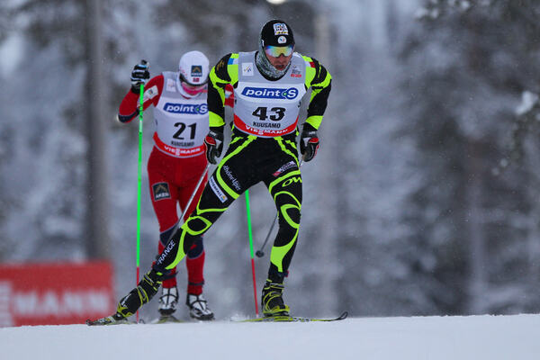 01.12.2012, Kuusamo, Finland (FIN): Maurice Manificat (FRA), Fischer, Swix, Rottefella, One Way - FIS world cup cross-country, 10km men, Kuusamo (FIN). www.nordicfocus.com. © Laiho/NordicFocus. Every downloaded picture is fee-liable. NordicFocus