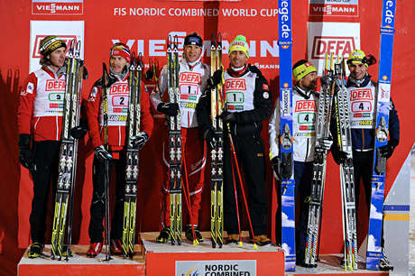 02.12.2012, Kuusamo, Finland (FIN):- FIS world cup nordic combined, team sprint HS142/2x7.5km, Kuusamo (FIN). www.nordicfocus.com. © Felgenhauer/NordicFocus. Every downloaded picture is fee-liable. NordicFocus 02.12.2012, Kuusamo, Finland (FIN):- FIS world cup nordic combined, team sprint HS142/2x7.5km, Kuusamo (FIN). www.nordicfocus.com. © Felgenhauer/NordicFocus. Every downloaded picture is fee-liable.