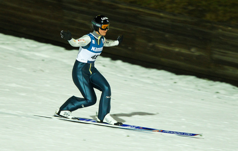 24.11.2012, Lillehammer, Norway (NOR): Coline Mattel (FRA), Fischer - FIS world cup ski jumping ladies, individual HS100, Lillehammer (NOR). www.nordicfocus.com. © Laiho/NordicFocus. Every downloaded picture is fee-liable. NordicFocus 24.11.2012, Lillehammer, Norway (NOR): Coline Mattel (FRA), Fischer - FIS world cup ski jumping ladies, individual HS100, Lillehammer (NOR). www.nordicfocus.com. © Laiho/NordicFocus. Every downloaded picture is fee-liable.