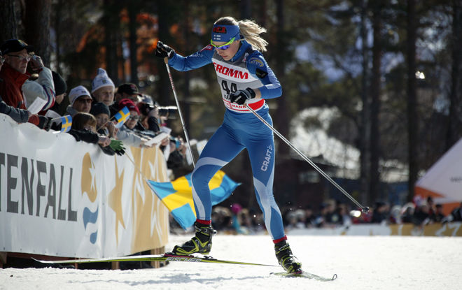 ANNE KYLLÖNEN vann damklassen i finska cuptävlingen i Rovaniemi under söndagen. Foto: KJELL-ERIK KRISTIANSEN