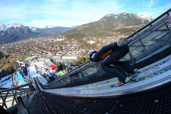 31.12.2012, Garmisch, Germany (GER): Gregor Schlierenzauer (AUT), Fischer - FIS world cup ski jumping, four hills tournament, individual HS140 qualification, Garmisch (GER). www.nordicfocus.com. © Laiho/NordicFocus. Every downloaded picture is fee-liabl NordicFocus