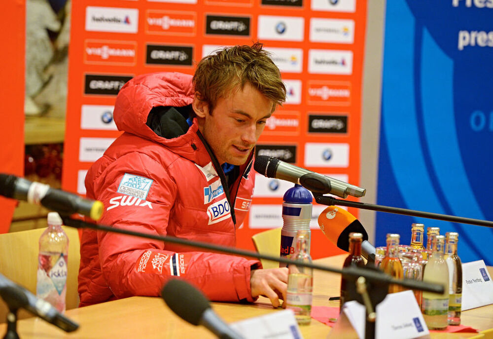 28.12.2012, Oberhof, Germany (GER): Petter Northug (NOR) at the press conference- FIS world cup cross-country, tour de ski, training, Oberhof (GER). www.nordicfocus.com. © Felgenhauer/NordicFocus. Every downloaded picture is fee-liable.