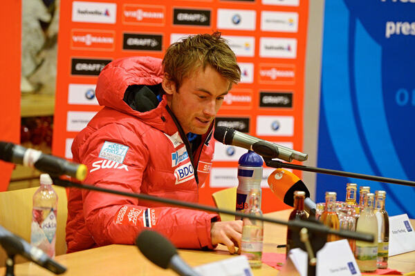 28.12.2012, Oberhof, Germany (GER): Petter Northug (NOR) at the press conference- FIS world cup cross-country, tour de ski, training, Oberhof (GER). www.nordicfocus.com. © Felgenhauer/NordicFocus. Every downloaded picture is fee-liable. NordicFocus