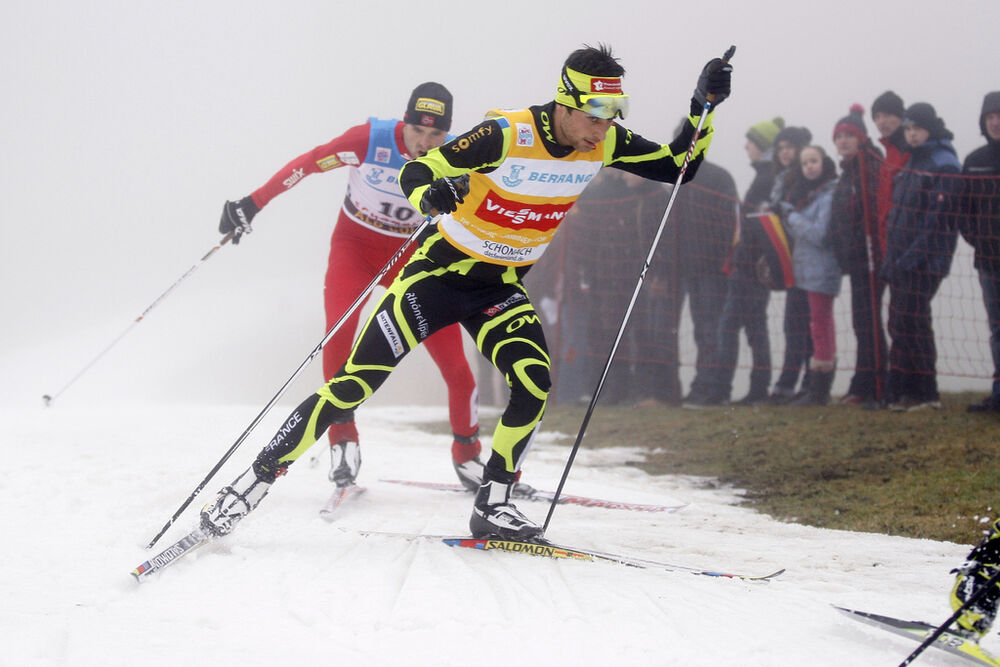 06.01.2013, Schonach, Germany (GER): Jason Lamy Chappuis (FRA), Salomon, Swix, One Way - FIS world cup nordic combined, individual gundersen HS106/10km, Schonach (GER). www.nordicfocus.com. © Domanski/NordicFocus. Every downloaded picture is fee-liable.