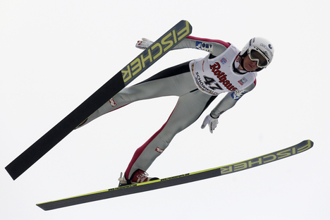 05.01.2013, Schonach, Germany (GER): Daniela Iraschko (AUT), Fischer- FIS world cup ski jumping ladies, individual HS106, Schonach (GER). www.nordicfocus.com. © Domanski/NordicFocus. Every downloaded picture is fee-liable. NordicFocus 05.01.2013, Schonach, Germany (GER): Daniela Iraschko (AUT), Fischer- FIS world cup ski jumping ladies, individual HS106, Schonach (GER). www.nordicfocus.com. © Domanski/NordicFocus. Every downloaded picture is fee-liable.