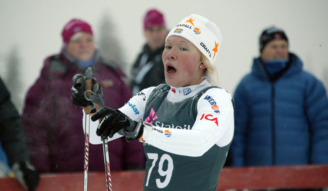 JONNA SUNDLING är äntligen tillbaka i toppen. Blev tvåa på den klassiska sprinten i Skandinaviska cupen i estniska Joulumäe under tisdagen. Foto: KJELL-ERIK KRISTIANSEN