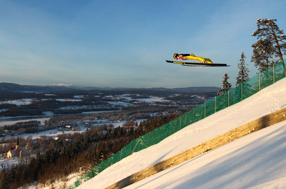 25.01.2013, Vikersund, Norway (NOR): Peter Prevc (SLO) - FIS world cup ski flying, training, Vikersund (NOR). www.nordicfocus.com. © Laiho/NordicFocus. Every downloaded picture is fee-liable.