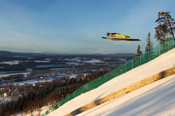 25.01.2013, Vikersund, Norway (NOR): Peter Prevc (SLO) - FIS world cup ski flying, training, Vikersund (NOR). www.nordicfocus.com. © Laiho/NordicFocus. Every downloaded picture is fee-liable. NordicFocus