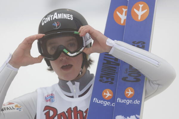 06.01.2013, Schonach, Germany (GER): Coline Mattel (FRA), Fluege.de - FIS world cup ski jumping ladies, individual HS106, Schonach (GER). www.nordicfocus.com. © Domanski/NordicFocus. Every downloaded picture is fee-liable. NordicFocus