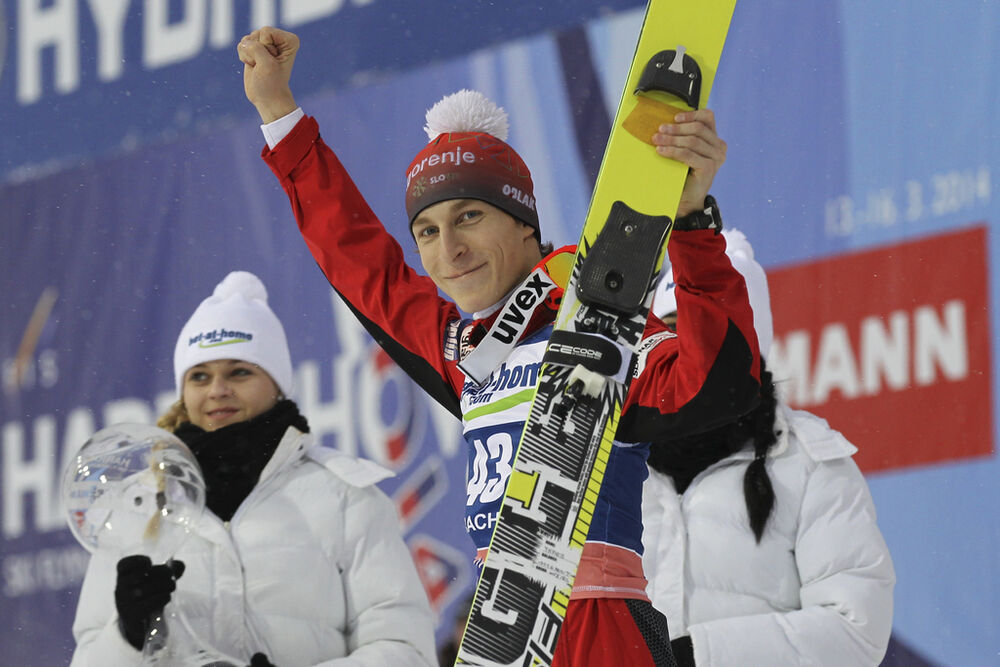 03.02.2013, Harrachov, Czech Republic (CZE): Jurij Tepes (SLO)l, Fischer - FIS world cup ski flying, individual HS205, Harrachov (CZE). www.nordicfocus.com. © Domanski/NordicFocus. Every downloaded picture is fee-liable.