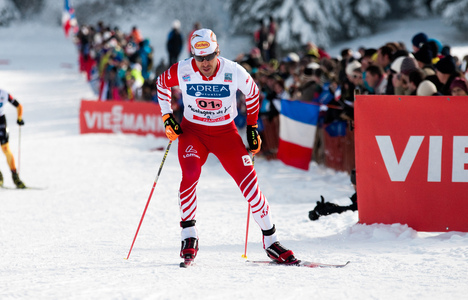13.01.2013, Chaux-Neuve, France (FRA): Christoph Bieler (AUT), Madshus, Leki, Rottefella, Loeffler - FIS world cup nordic combined, team sprint HS118/2x7.5km, Chaux-Neuve (FRA). www.nordicfocus.com. © Becker/NordicFocus. Every downloaded picture is fee NordicFocus 13.01.2013, Chaux-Neuve, France (FRA): Christoph Bieler (AUT), Madshus, Leki, Rottefella, Loeffler - FIS world cup nordic combined, team sprint HS118/2x7.5km, Chaux-Neuve (FRA). www.nordicfocus.com. © Becker/NordicFocus. Every downloaded picture is fee