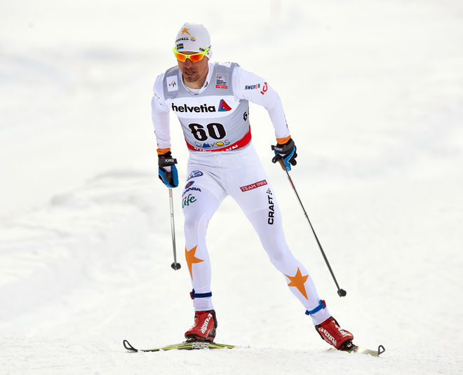 JOHAN OLSSON vann världscupen i Davos förra helgen. Vi tar gärna en repris idag! Foto: NORDIC FOCUS/Felgenhauer