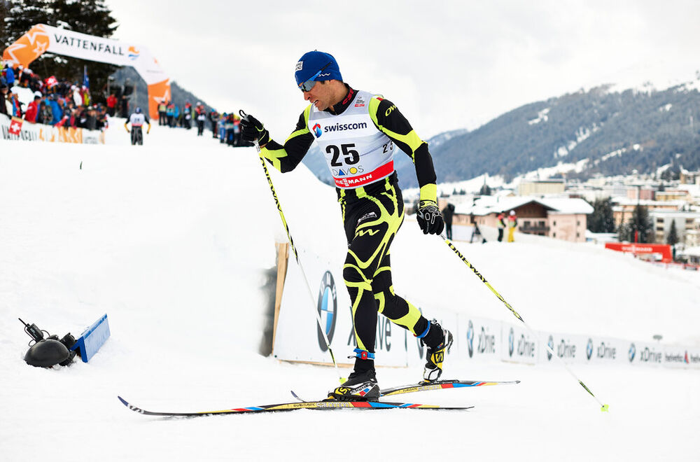 16.02.2013, Davos, Switzerland (SUI): Roddy Darragon (FRA)- FIS world cup cross-country, individual sprint, Davos (SUI). www.nordicfocus.com. © Felgenhauer/NordicFocus. Every downloaded picture is fee-liable.