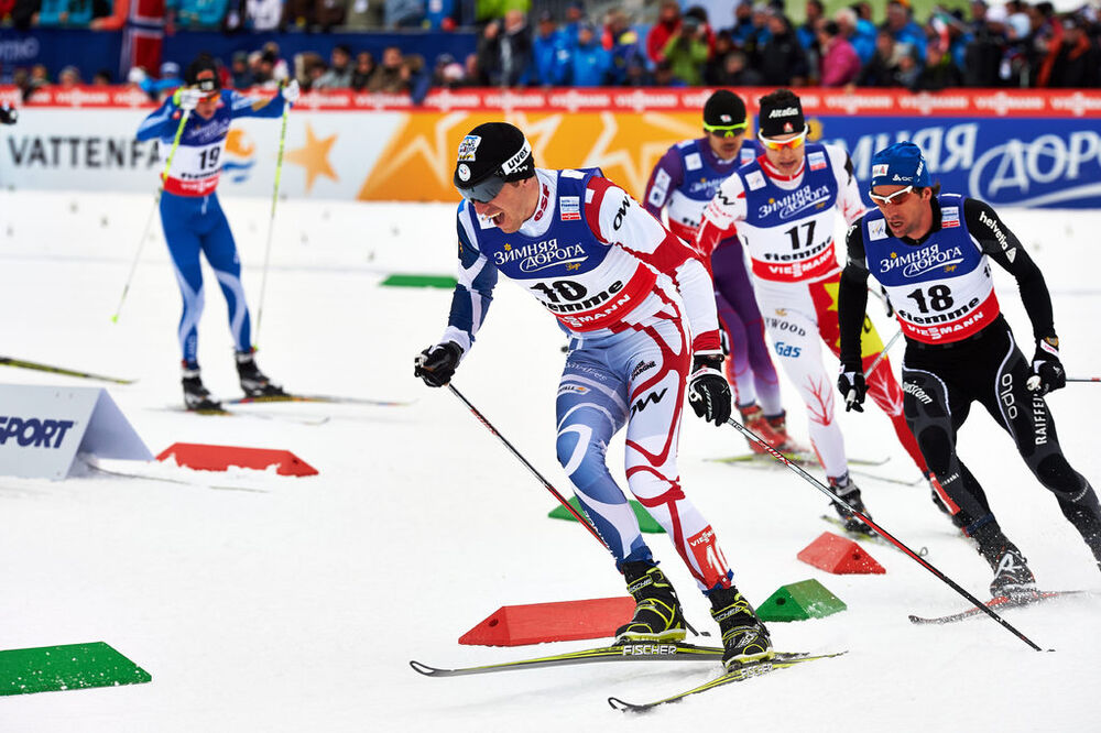 23.02.2013, Val di Fiemme, Italy (ITA): Maurice Manificat (FRA), Curdin Perl (SUI)- FIS nordic world ski championships, cross-country, skiathlon men, Val di Fiemme (ITA). www.nordicfocus.com. © Felgenhauer/NordicFocus. Every downloaded picture is fee-li NordicFocus 23.02.2013, Val di Fiemme, Italy (ITA): Maurice Manificat (FRA), Curdin Perl (SUI)- FIS nordic world ski championships, cross-country, skiathlon men, Val di Fiemme (ITA). www.nordicfocus.com. © Felgenhauer/NordicFocus. Every downloaded picture is fee-li