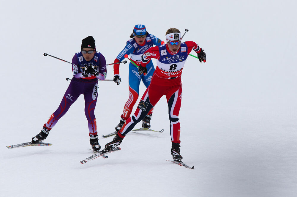 23.02.2013, Val di Fiemme, Italy (ITA): Astrid Jacobsen (NOR), Rossignol, KV+, Rottefella, Swix - FIS nordic world ski championships, cross-country, skiathlon women, Val di Fiemme (ITA). www.nordicfocus.com. © Laiho/NordicFocus. Every downloaded picture