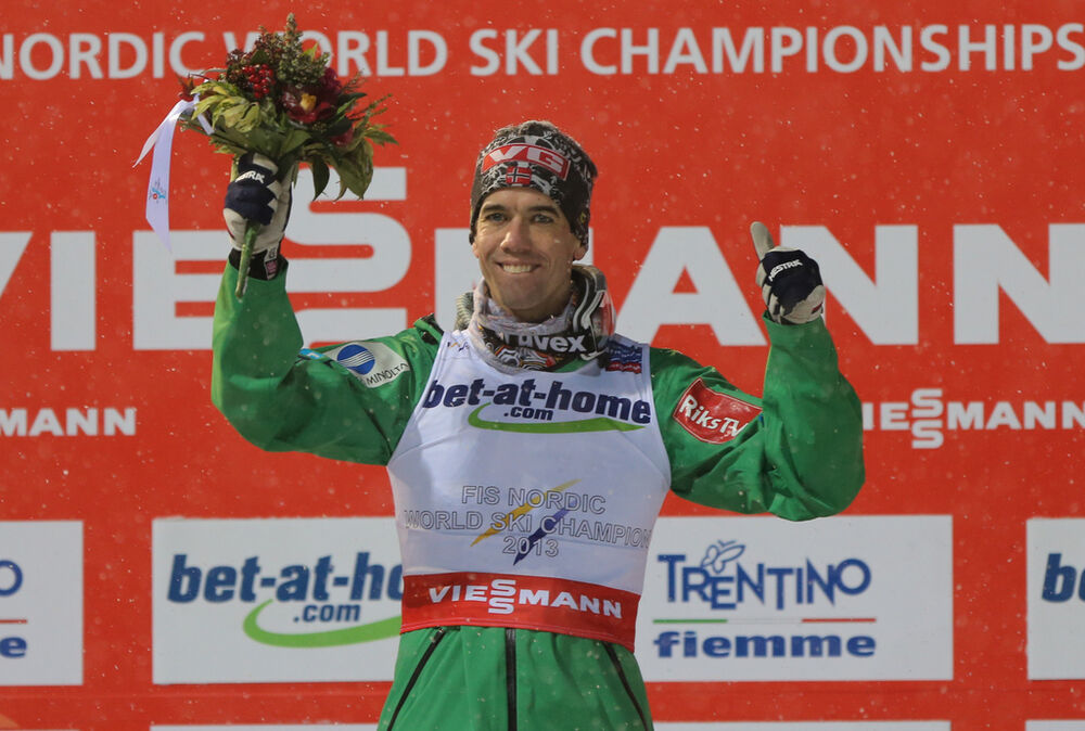 23.02.2013, Val di Fiemme, Italy (ITA): Anders Bardal (NOR), Fischer - FIS nordic world ski championships, ski jumping, individual HS106, Val di Fiemme (ITA). www.nordicfocus.com. © Laiho/NordicFocus. Every downloaded picture is fee-liable.