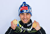 24.02.2013, Val di Fiemme, Italy (ITA): Jason Lamy Chappuis (FRA)- FIS nordic world ski championships, nordic combined, medals, Val di Fiemme (ITA). www.nordicfocus.com. © Felgenhauer/NordicFocus. Every downloaded picture is fee-liable.