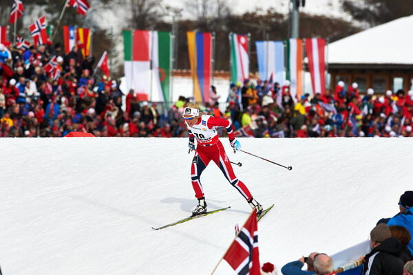 26.02.2013, Val di Fiemme, Italy (ITA): Therese Johaug (NOR)- FIS nordic world ski championships, cross-country, 10km women, Val di Fiemme (ITA). www.nordicfocus.com. © Felgenhauer/NordicFocus. Every downloaded picture is fee-liable. NordicFocus
