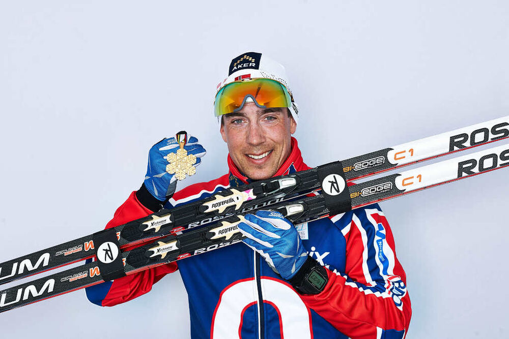 01.03.2013, Val di Fiemme, Italy (ITA): Eldar Roenning (NOR)- FIS nordic world ski championships, cross-country, medals, Val di Fiemme (ITA). www.nordicfocus.com. © Felgenhauer/NordicFocus. Every downloaded picture is fee-liable.
