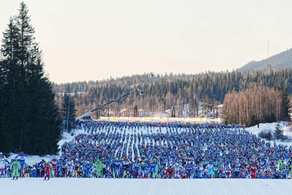 03.03.2013, Mora, Sweden (SWE): start - FIS Marathon Cup Vasaloppet, Mora (SWE). www.nordicfocus.com. © Rauschendorfer/NordicFocus. Every downloaded picture is fee-liable.