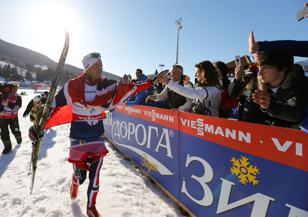01.03.2013, Val di Fiemme, Italy (ITA): Petter Northug (NOR), Fischer, Swix, Alpina, Rottefella- FIS nordic world ski championships, cross-country, 4x10km men, Val di Fiemme (ITA). www.nordicfocus.com. © Laiho/NordicFocus. Every downloaded picture is fe NordicFocus 01.03.2013, Val di Fiemme, Italy (ITA): Petter Northug (NOR), Fischer, Swix, Alpina, Rottefella- FIS nordic world ski championships, cross-country, 4x10km men, Val di Fiemme (ITA). www.nordicfocus.com. © Laiho/NordicFocus. Every downloaded picture is fe