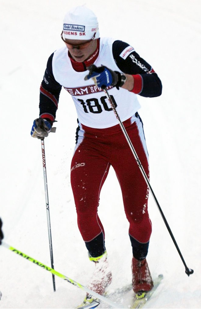 VIKTOR BRÄNNMARK, tävlande för Bodens SK, var trea på amerikanska universitetsmästerskapen i Vermont.