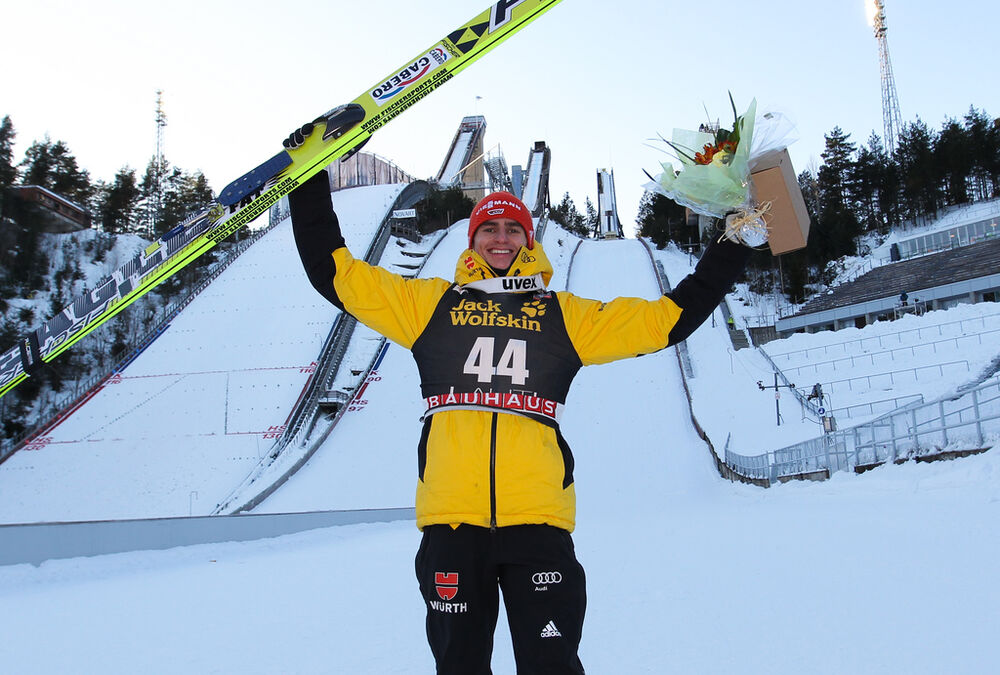 10.03.2013, Lahti, Finland (FIN): Richard Freitag (GER), Fischer- FIS world cup ski jumping, individual HS130, Lahti (FIN). www.nordicfocus.com. © Laiho/NordicFocus. Every downloaded picture is fee-liable.