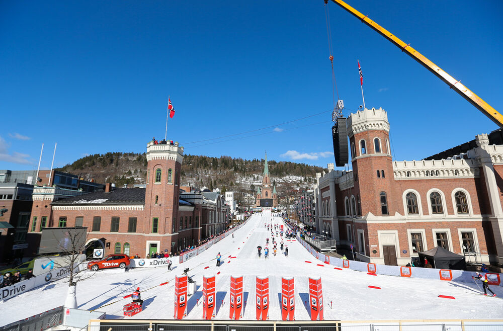 13.03.2013, Drammen, Norway (NOR): a general view at the track- FIS world cup cross-country, individual sprint, Drammen (NOR). www.nordicfocus.com. © Laiho/NordicFocus. Every downloaded picture is fee-liable.