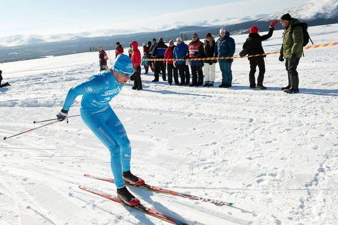 MYCOPLASMA har orsakat alla sjukdomar som Oskar Svärd har slitit med i vinter. Här i Årefjällsloppet där han heller inte kunde komma upp i normal standard. Foto: MAGNUS ÖSTH/Swix Ski Classics