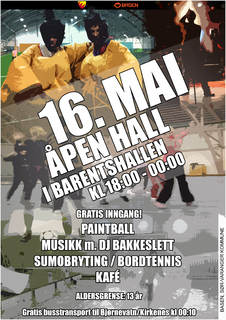 Åpen Hall 16 Mai