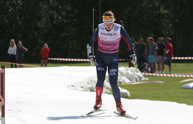 EMMA WIKÉN kom ifatt på slutet och fick samma tid som Maria Rydqvist i mål. Foto: www.erikwickstrom.se