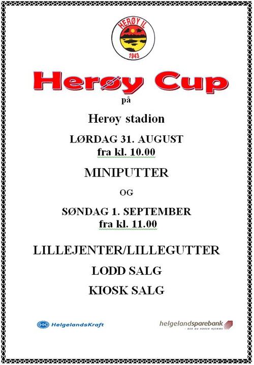 Plakat Herøy Cup 2013