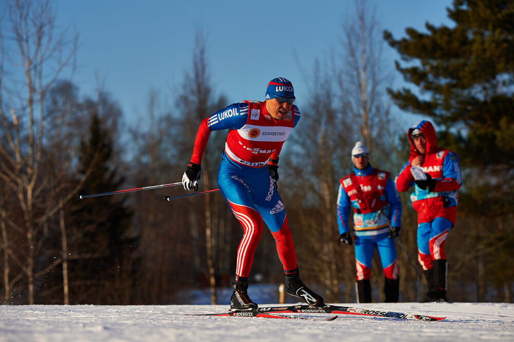 22.03.2013, Falun, Sweden (SWE): Alexander Legkov (RUS)- FIS world cup cross-country, 3,75km men, Falun (SWE). www.nordicfocus.com. © Felgenhauer/NordicFocus. Every downloaded picture is fee-liable.