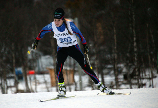 FÖRSTAÅRSJUNIOREN Ebba Andersson har kommit tillbaka efter skadan som satte henne utanför JVM. Idag vann hon 5 km fristil med bästa tiden på JSM i Lycksele. Foto: MARCELA HAVLOVA