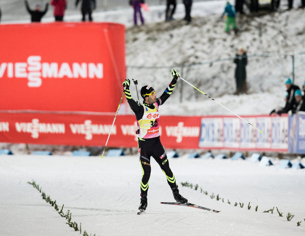 28.11.2013, Oestersund, Sweden (SWE): Martin Fourcade (FRA)- IBU world cup biathlon, individual men, Oestersund (SWE). www.nordicfocus.com. © Manzoni/NordicFocus. Every downloaded picture is fee-liable.