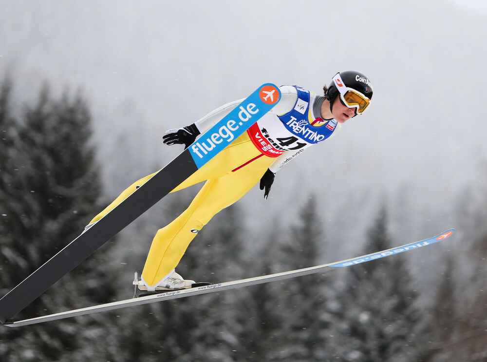 22.02.2013, Val di Fiemme, Italy (ITA): Coline Mattel (FRA), Fluege.de - FIS nordic world ski championships, ski jumping ladies, individual HS106, Val di Fiemme (ITA). www.nordicfocus.com. © Laiho/NordicFocus. Every downloaded picture is fee-liable. NordicFocus 22.02.2013, Val di Fiemme, Italy (ITA): Coline Mattel (FRA), Fluege.de - FIS nordic world ski championships, ski jumping ladies, individual HS106, Val di Fiemme (ITA). www.nordicfocus.com. © Laiho/NordicFocus. Every downloaded picture is fee-liable.