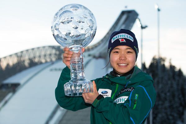17.03.2013, Oslo, Norway (NOR): Sara Takanashi (JPN), Elan- FIS world cup ski jumping ladies, individual HS134, Oslo (NOR). www.nordicfocus.com. © Laiho/NordicFocus. Every downloaded picture is fee-liable. NordicFocus