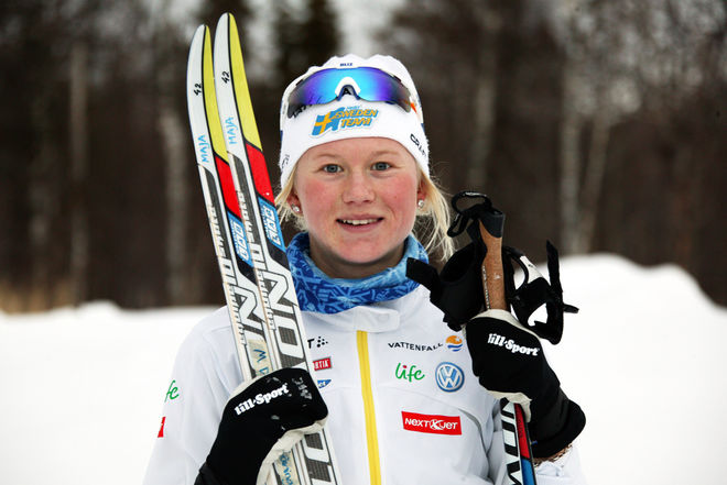 MAJA DAHLQVIST gjorde en stark insats i U23-VM:s skiathlon och slutade 5:a i damklassen. Foto/rights: KJELL-ERIK KRISTIANSEN/sweski.com