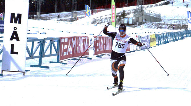 OSKAR SVENSSON, Falun-Borlänge fick jobba hårt för att greja segern, men han avslutade starkast och vann till slut. Foto: THORD ERIC NILSSON