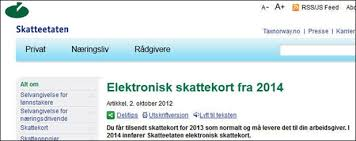 Elektronisk skattekort