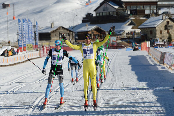 13.12.2013, Livigno, Italy (ITA): l-r Roger Aa Djupvik (NOR), John Kristian Dahl (NOR) - FIS Marathon Cup La Sgambeda, Livigno (ITA). www.nordicfocus.com. © Rauschendorfer/NordicFocus. Every downloaded picture is fee-liable. NordicFocus