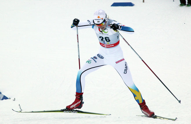 STINA NILSSON nådde finalen i sprinten i Davos i helgen. Nya chanser i italienska Asiago i helgen som kommer. Foto: STEPHAN KAUFMANN
