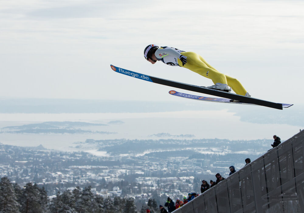 17.03.2013, Oslo, Norway (NOR): Coline Mattel (FRA), Fluege.de- FIS world cup ski jumping ladies, individual HS134, Oslo (NOR). www.nordicfocus.com. © Laiho/NordicFocus. Every downloaded picture is fee-liable.