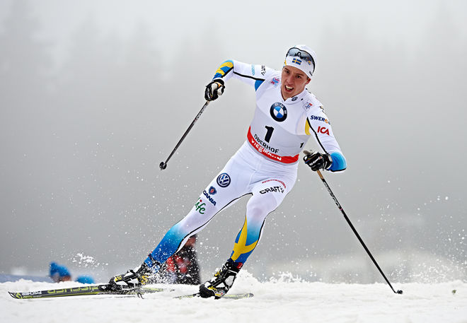 CALLE HALFVARSSON gjorde allt rätt vid Tour de Ski-sprinten i Oberhof och vann klart efter imponerande körning! Foto: NORDIC FOCUS
