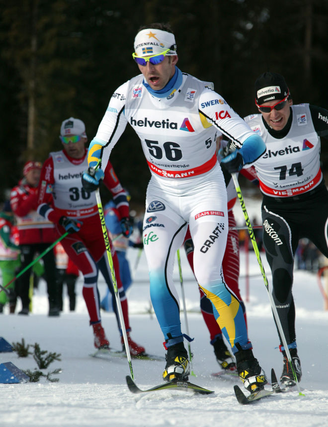 ANDERS SÖDERGREN har kanske sin bästa distans i årets Tour de Ski på lördagens 10 km klassisk enkelstart. Veteranen saknar en riktig fullträff i årets Tour. Foto: MARCELA HAVLOVA