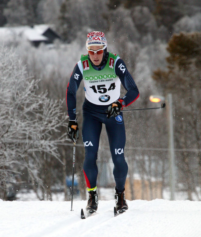 LARS NELSON var i ledningen men fick se Eldar Rønning passera och vinna i Piteå. Foto: MARCELA HAVLOVA