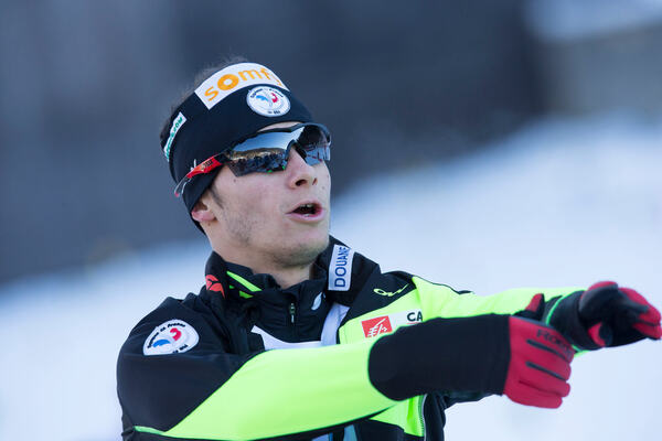 13.12.2013, Annecy-Le Grand Bornand, France (FRA): Alexis Boeuf (FRA)- IBU world cup biathlon, relay men, Annecy-Le Grand Bornand (FRA). www.nordicfocus.com. © Manzoni/NordicFocus. Every downloaded picture is fee-liable. NordicFocus